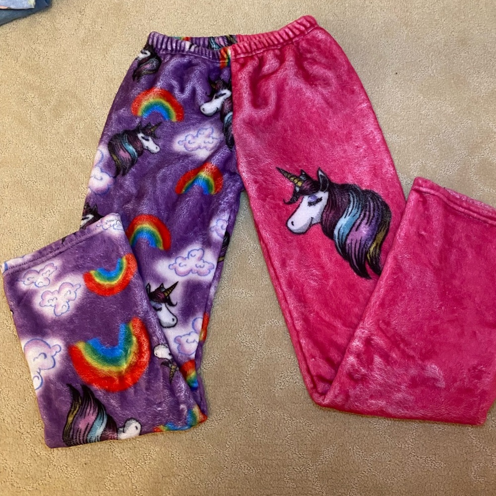 Penelope Wildberry Pink and Purple Unicorn Pajama Bottoms
